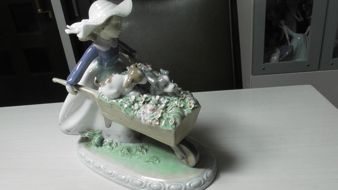 miko　LLADRO　リヤドロ【乗せてあげるよ】３　リアドロ　　Ｌ285