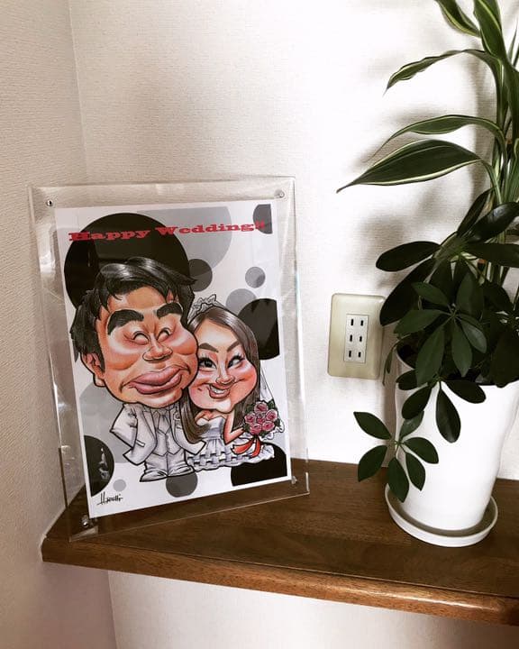 ウェルカムボードに☆似顔絵オーダー☆プレミアムver