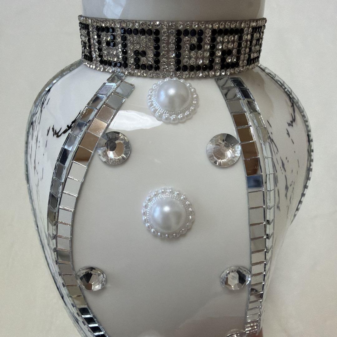 花瓶 セラミック ラインストーン モダン