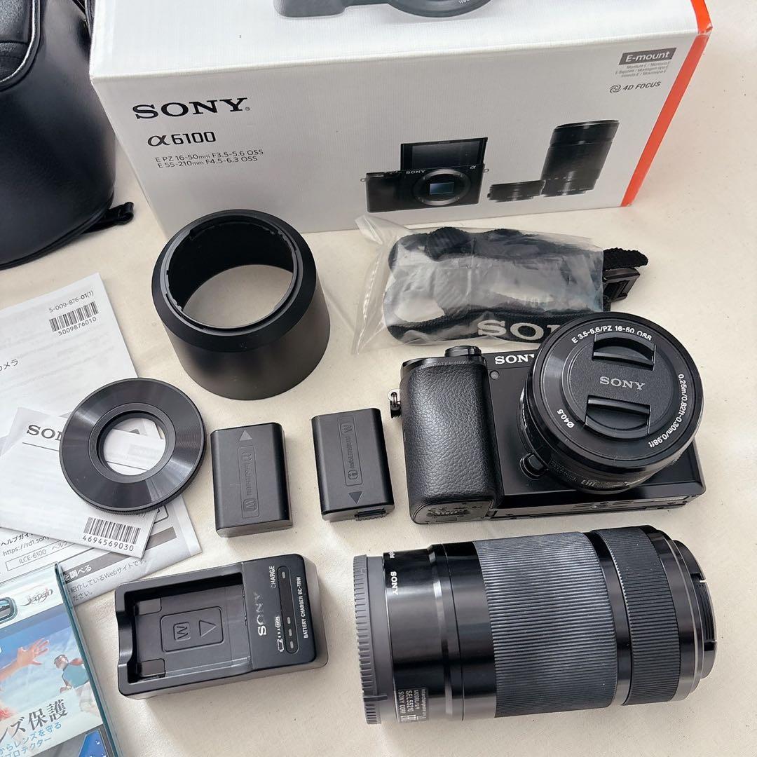 SONYミラーレス一眼 α6100 パワーズームレンズキット ブラック
