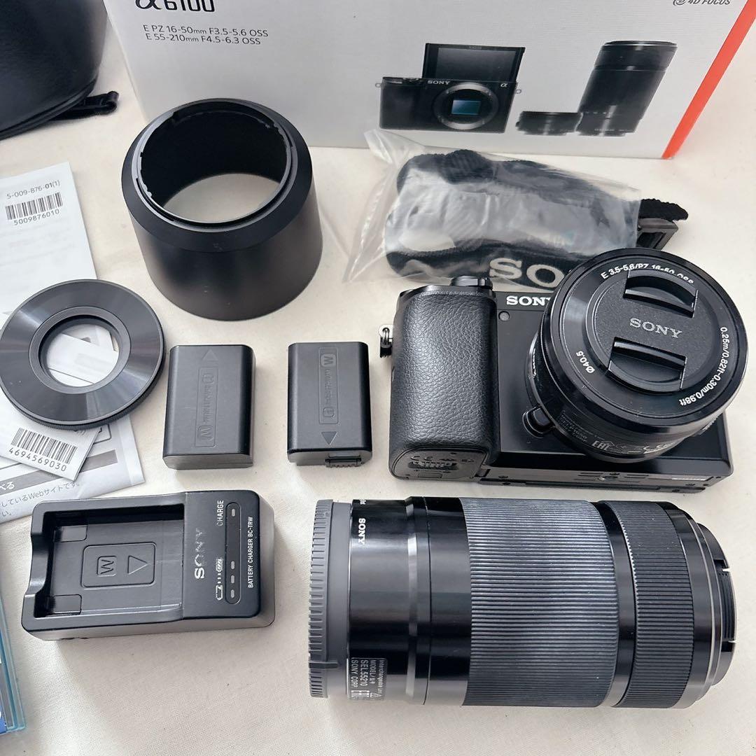 SONYミラーレス一眼 α6100 パワーズームレンズキット ブラック