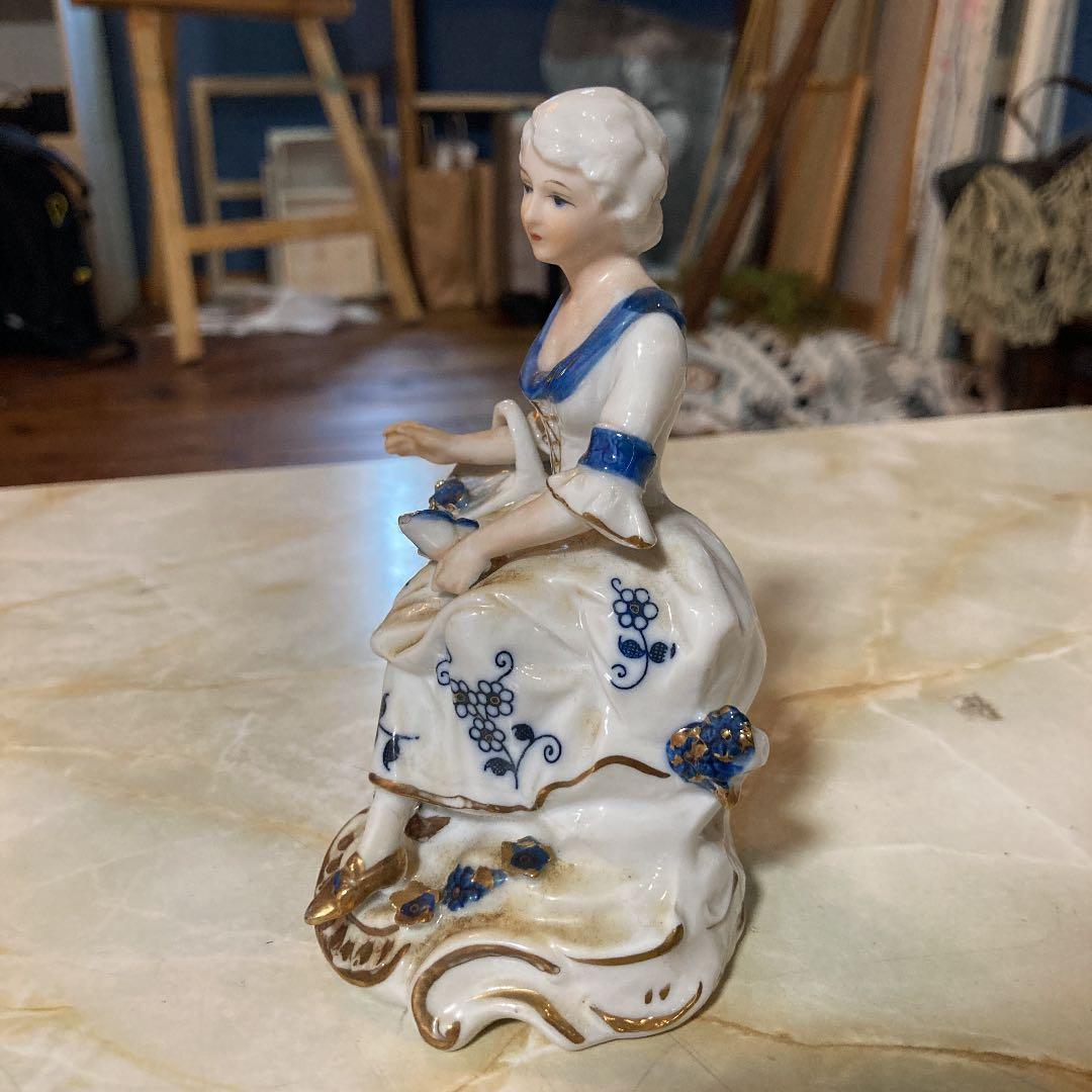 希少　ポーセリン人形　貴族の少女