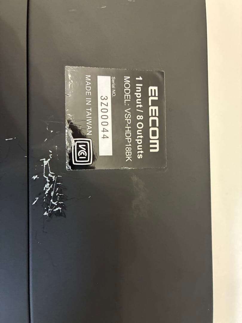 エレコムHDMI分配器1入力 8出力 HDCP2.2対応 VSP-HDP18BK