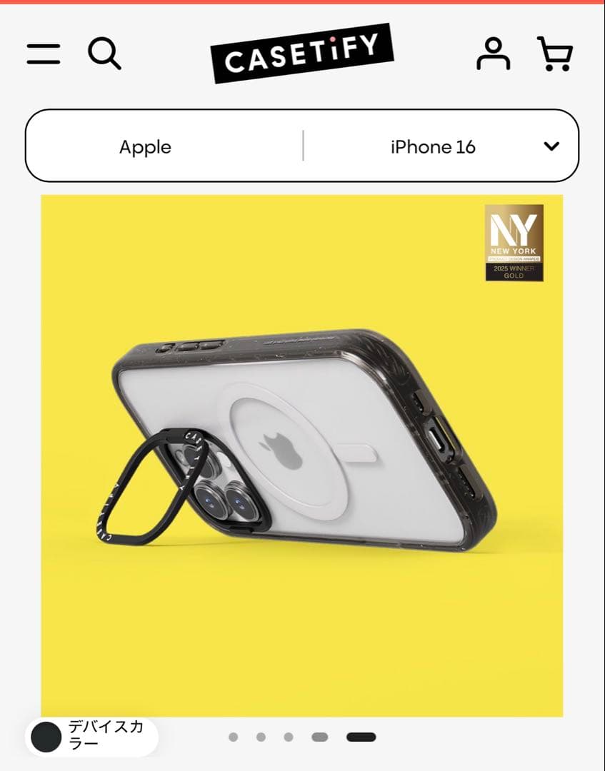 CASETIFY 花柄 iPhone 16用ケース