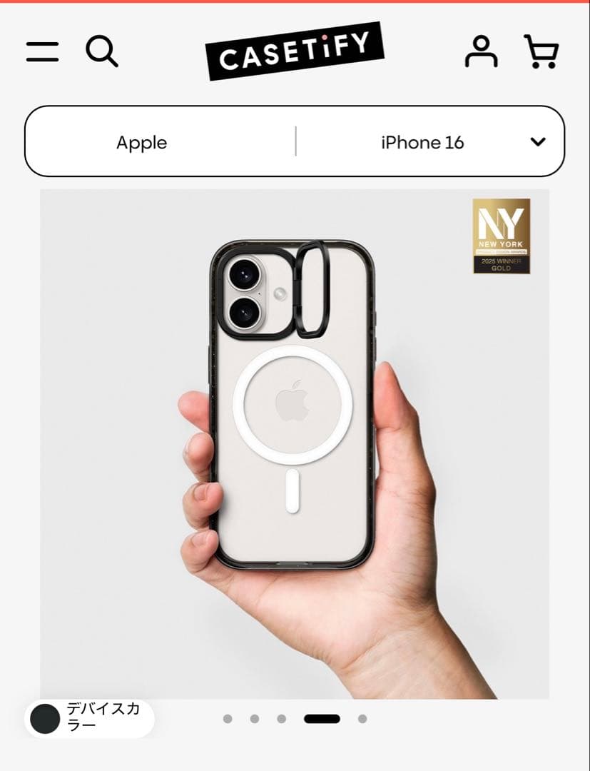 CASETIFY 花柄 iPhone 16用ケース