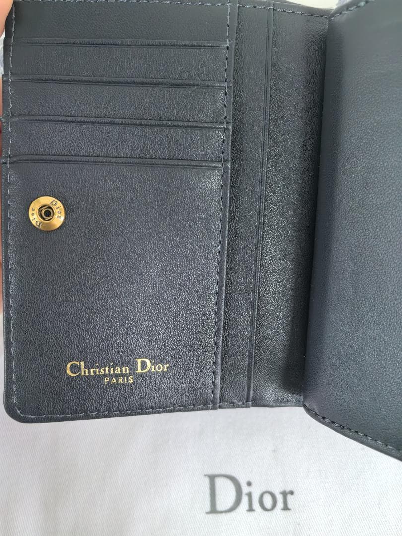 極美品クラシックモノグラム柄 キャンバス×レザー 三つ折り財布カードポケット多め