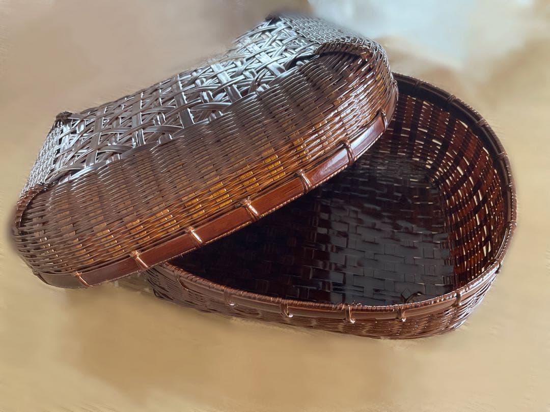公長齋 小菅 竹籠 未使用