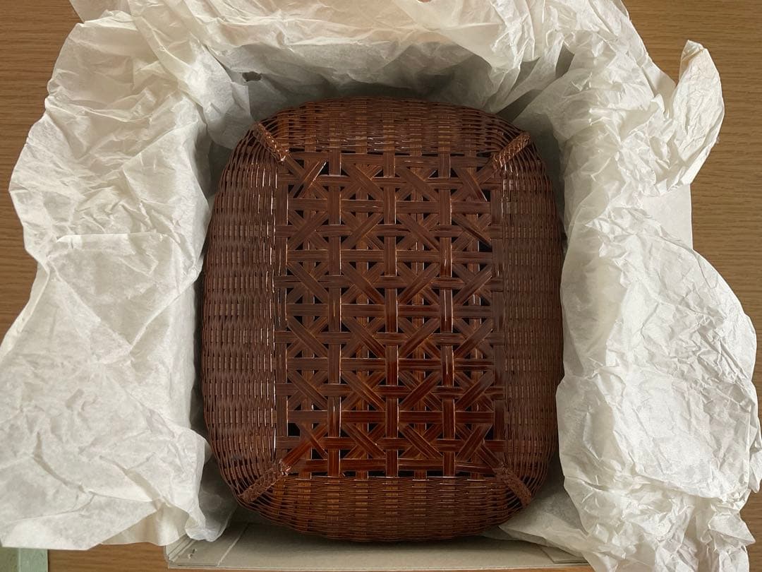 公長齋 小菅 竹籠 未使用