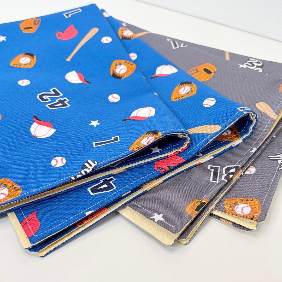 mimi様　確認用　野球　ブルー　グレー　ランチョンマット　40×50 裏地付き