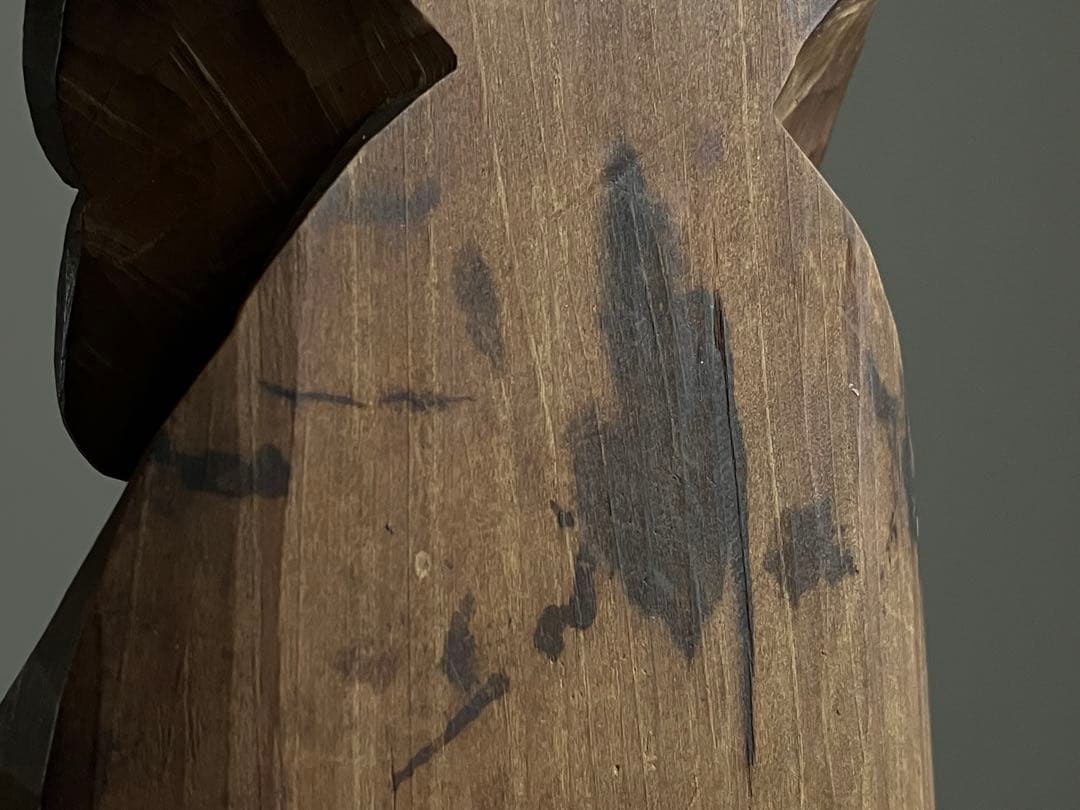 【実用信仰感じる 恵比寿 木彫 約11.5㎝ 大正〜昭和初期頃】郷土玩具仏像骨董