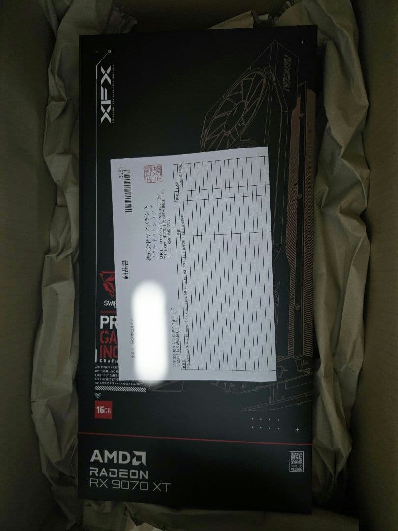 グラフィックボード・グラボ・ビデオカード XFX Radeon RX 9070 XT 16GB GDDR6
