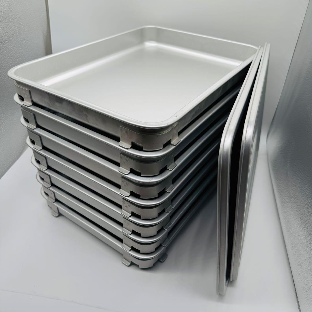 アルミ製バット 7枚セット 蓋2枚