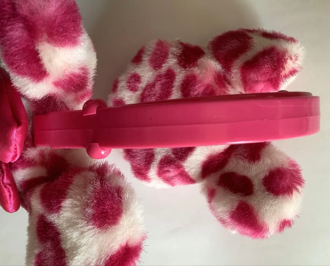 ディズニー ミニー ミニーちゃん 耳あて ヒョウ柄 イヤーマフ 耳当て ピンク