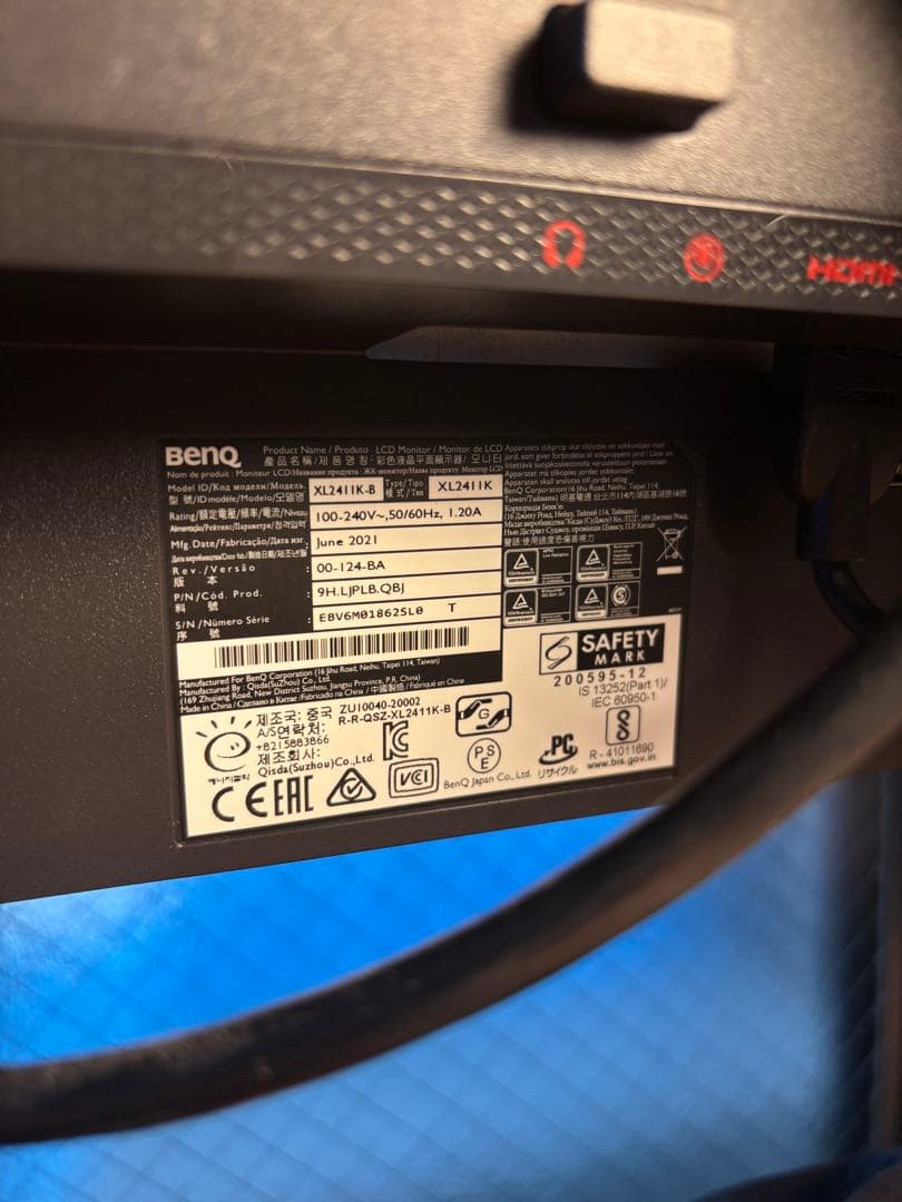 BenQ XL2411K 24インチ モニター【値下げ中】