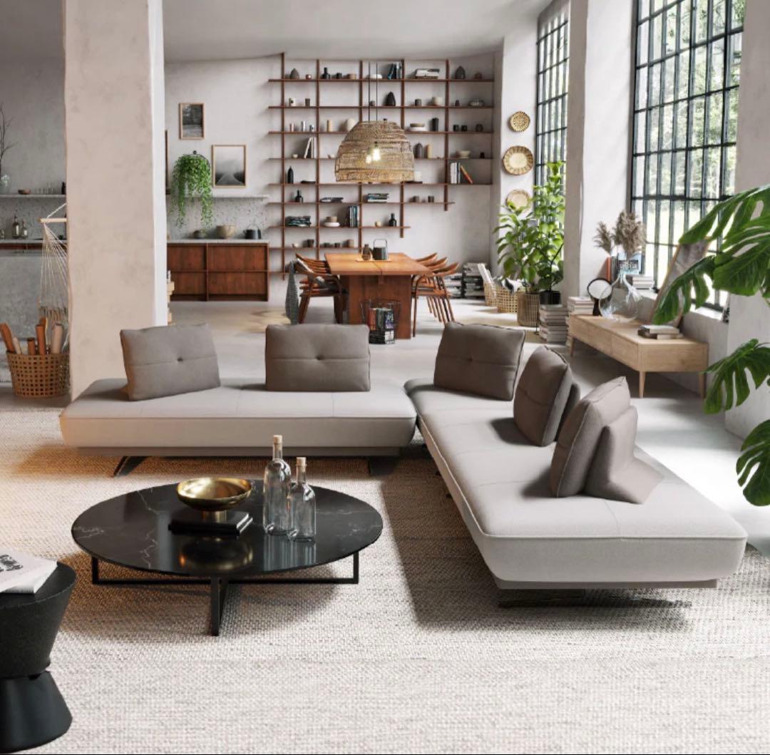 定価12.3万円★アルフレード2〜3人掛けソファーとL字クッション