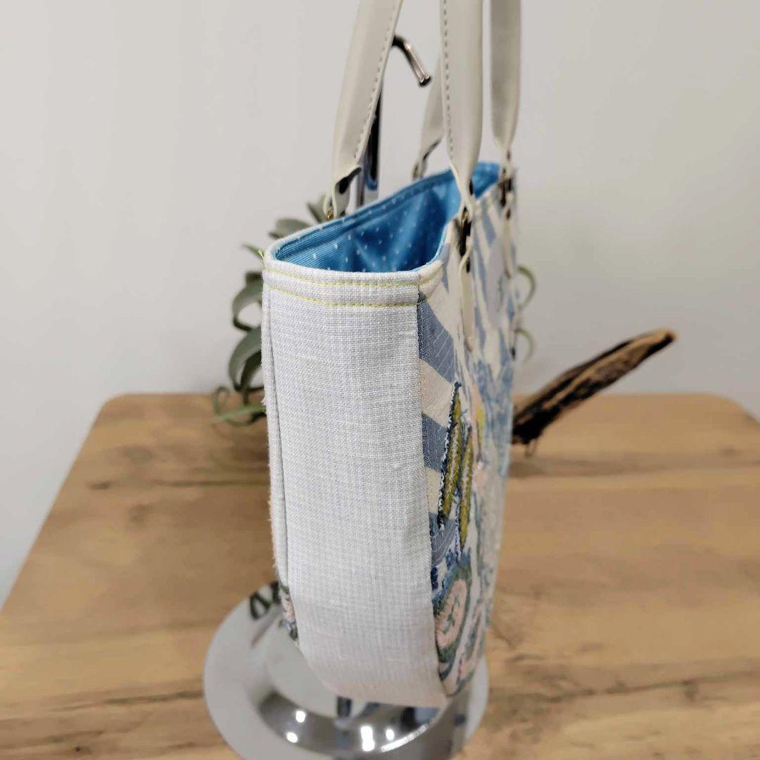 ゆ*ま様 ミナペルホネン /pathちょうちょスカイフラワー/底丸トート