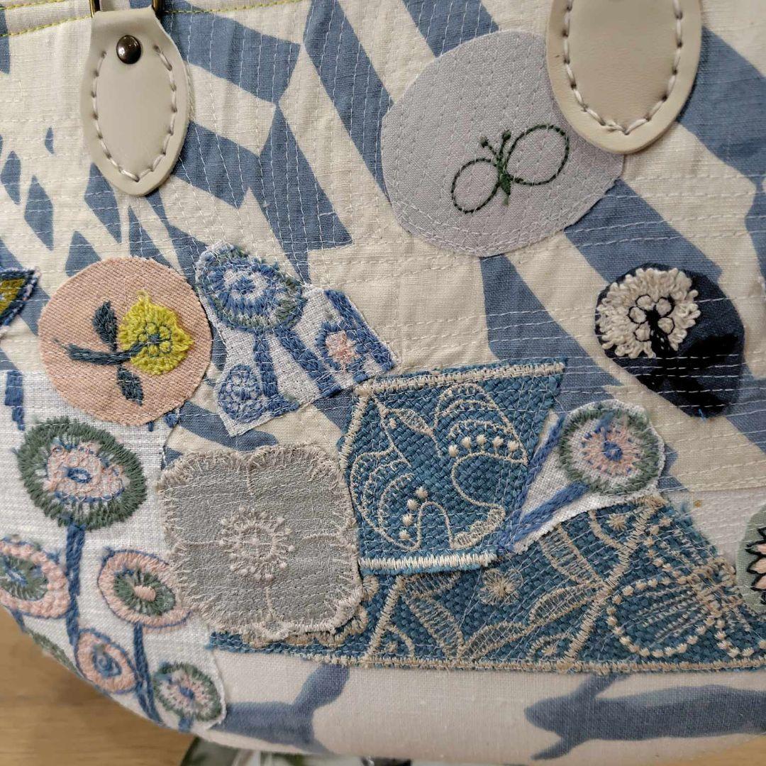 ゆ*ま様 ミナペルホネン /pathちょうちょスカイフラワー/底丸トート