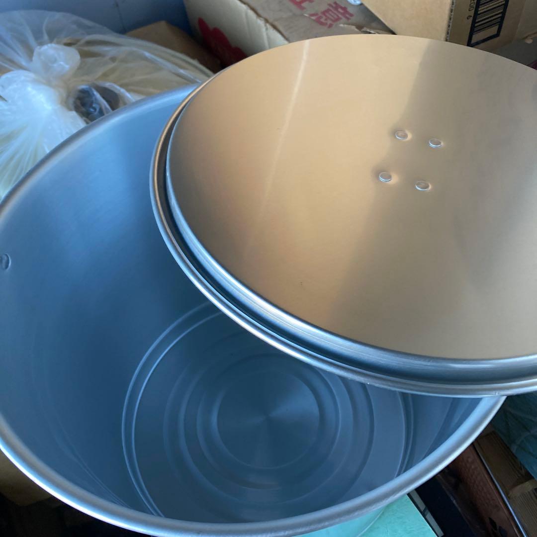 アルミ製保存容器 蓋付き 計量目盛り付き