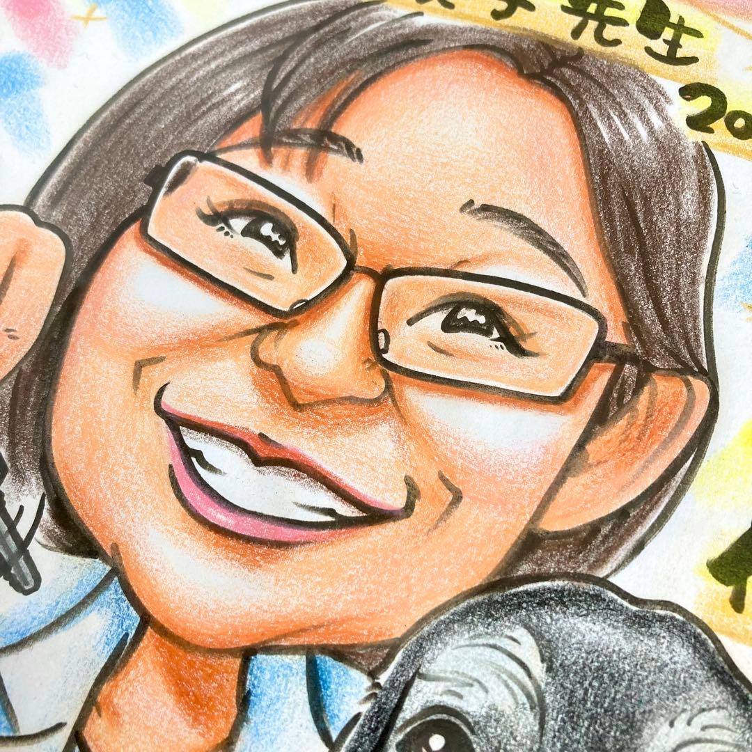 似顔絵オーダー　記念日　誕生日　結婚祝い　プレゼント　ギフト　名入れ　犬