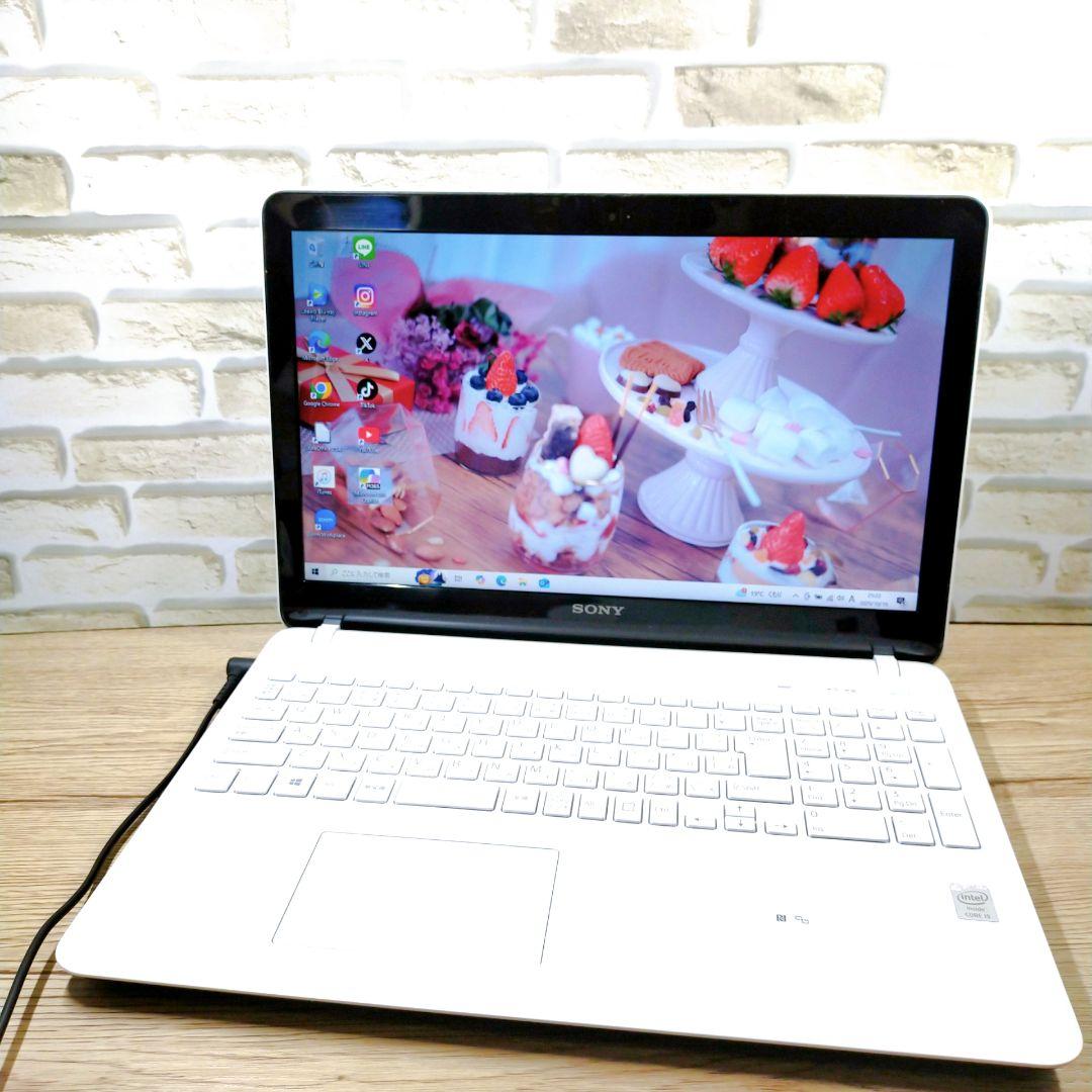 人気のVAIO❣️初期設定済みですぐ使える薄型ノートパソコン✨️大容量カメラ付き