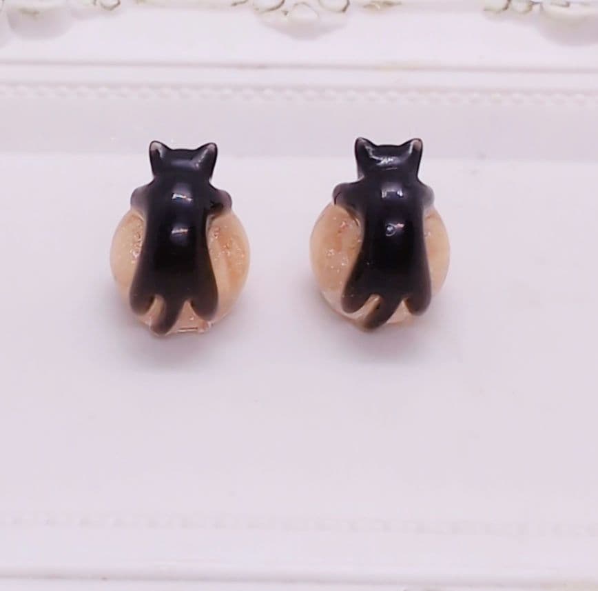 レジン パーツ 黒猫 ハロウィン かぼちゃ
