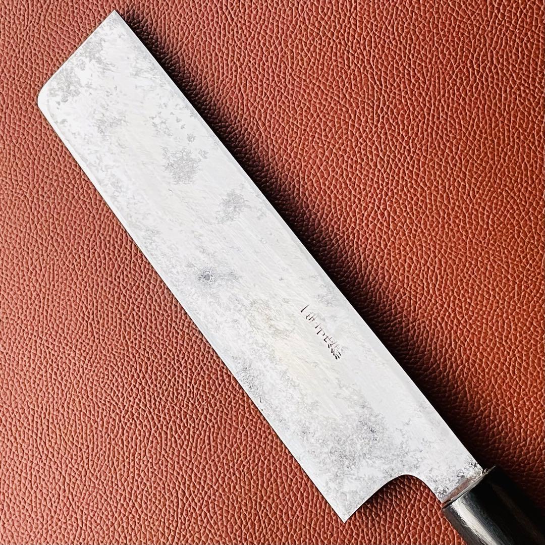 一竿子忠綱　薄刃包丁　刃渡り　180mm　手研ぎ済み