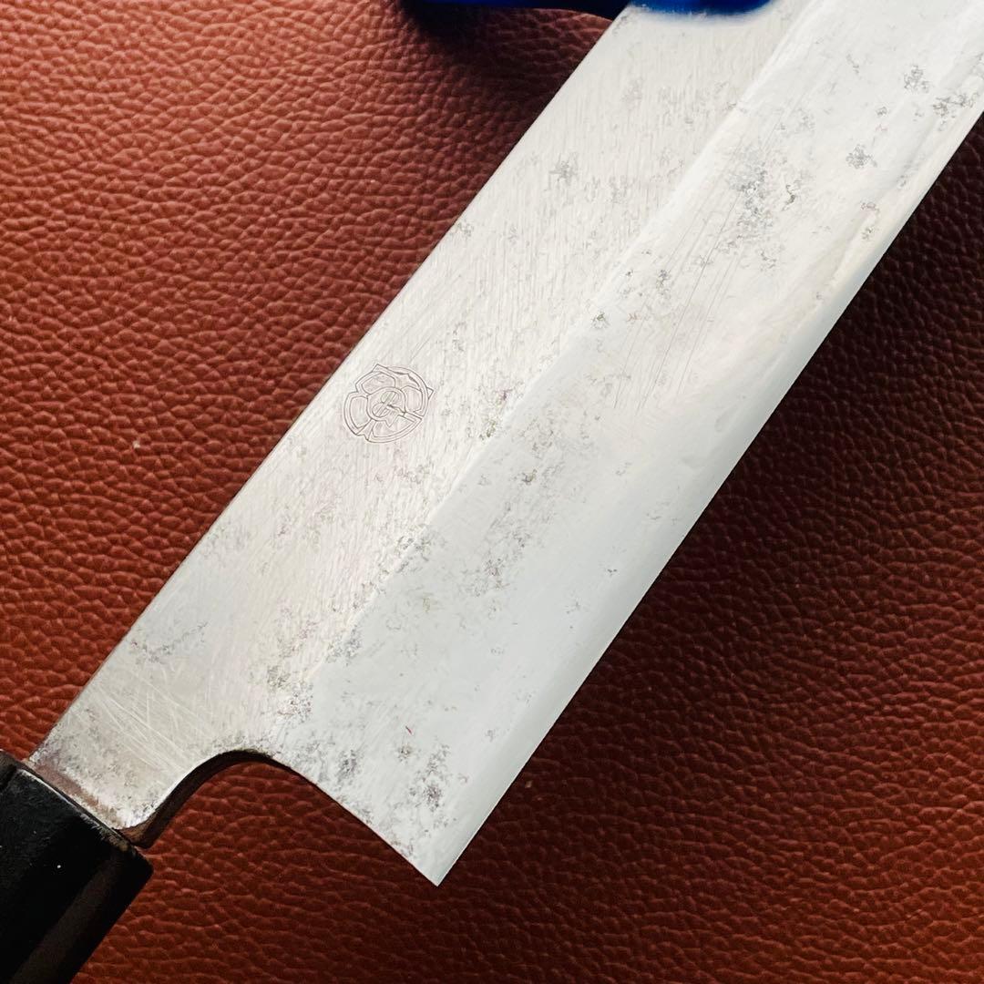 一竿子忠綱　薄刃包丁　刃渡り　180mm　手研ぎ済み