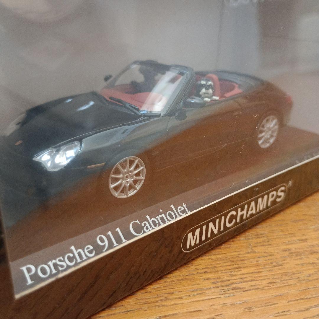 ミニチャンプス 1/43 ポルシェ 911 カブリオレ 2匹 犬付き① 限定