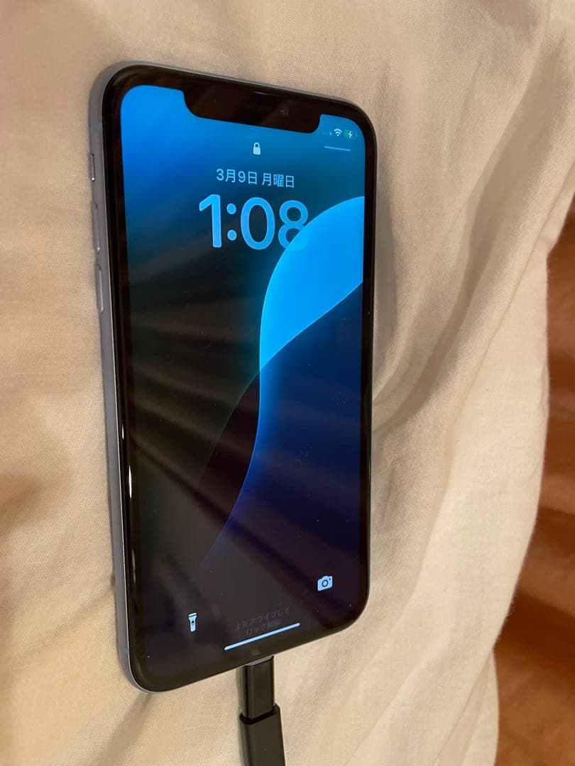 iPhone XR Blue 256GB SIMフリー(非純正バッテリー交換済)