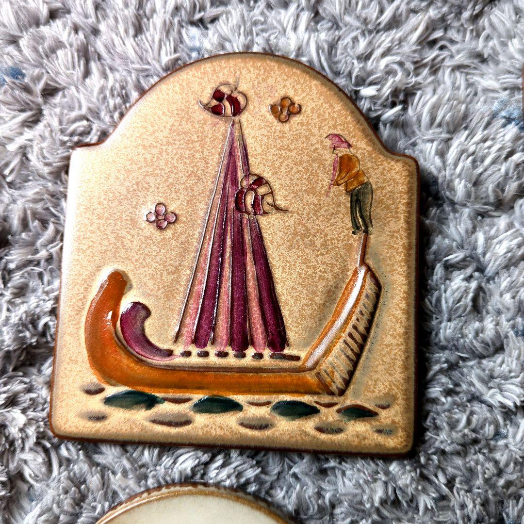 陶板♡アンティーク♪園芸雑貨 ♪プレート ♪タイル♪3枚2700円〜