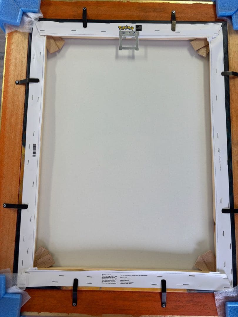 ゴッホピカチュウ キャンバスアート 金枠 Mサイズ（65cm×50cm）証明書付