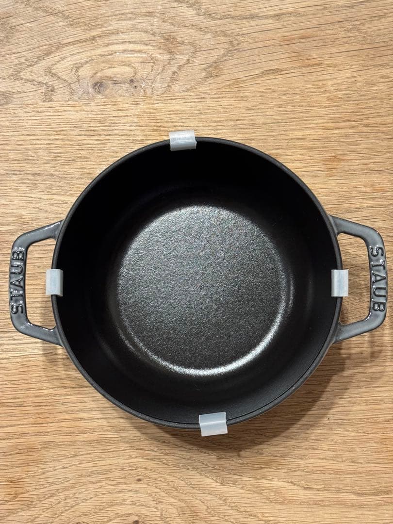 ストウブ 鋳物ホーロー鍋 Wa-NABE・フレンチオーブン 16 cm グレー