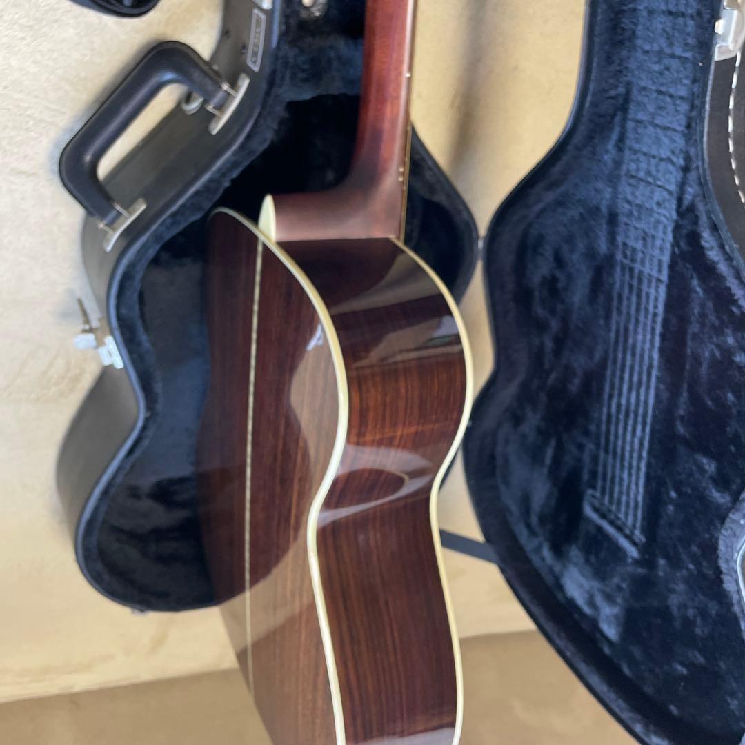 Aria AF-550BS 単板ギター専用ハードケース付き