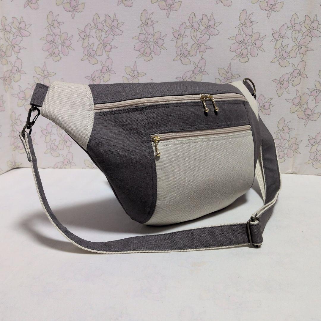 ハンドメイド バッグ 帆布 ボディバッグ ショルダーバッグ