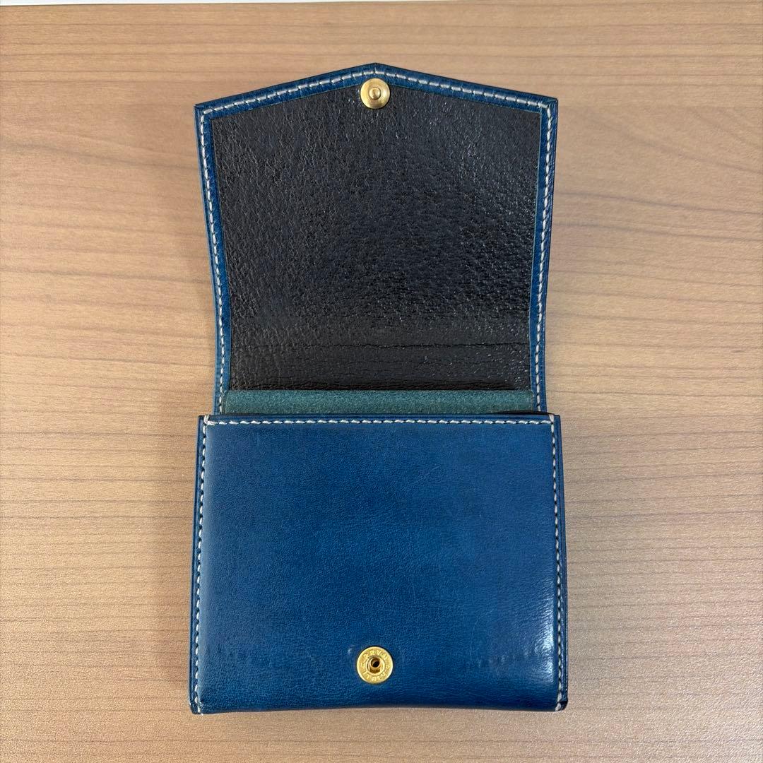 Don.Black.O【D-CW02/バッカス】ブルー　コンパクト財布　美中古