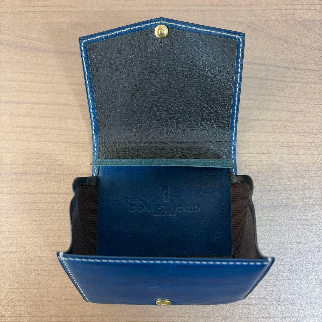 Don.Black.O【D-CW02/バッカス】ブルー　コンパクト財布　美中古