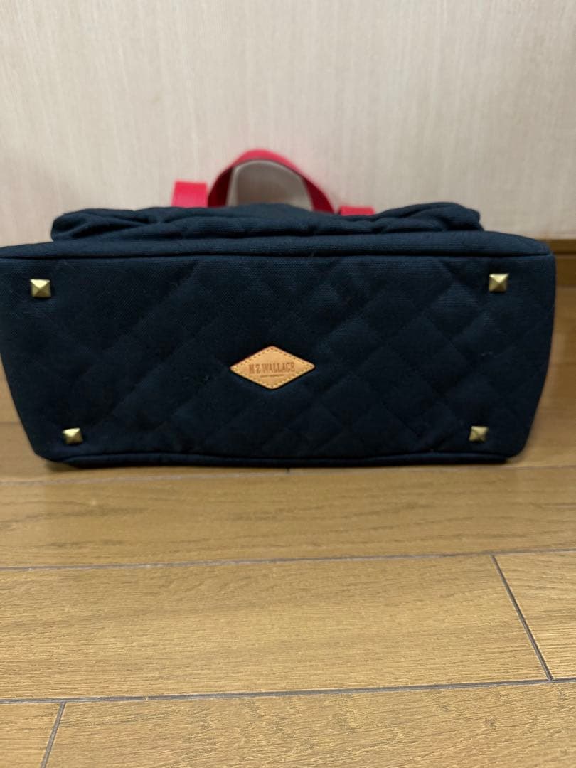 MZ. Wallace エムジーウォレス　キルティング黒赤 トート