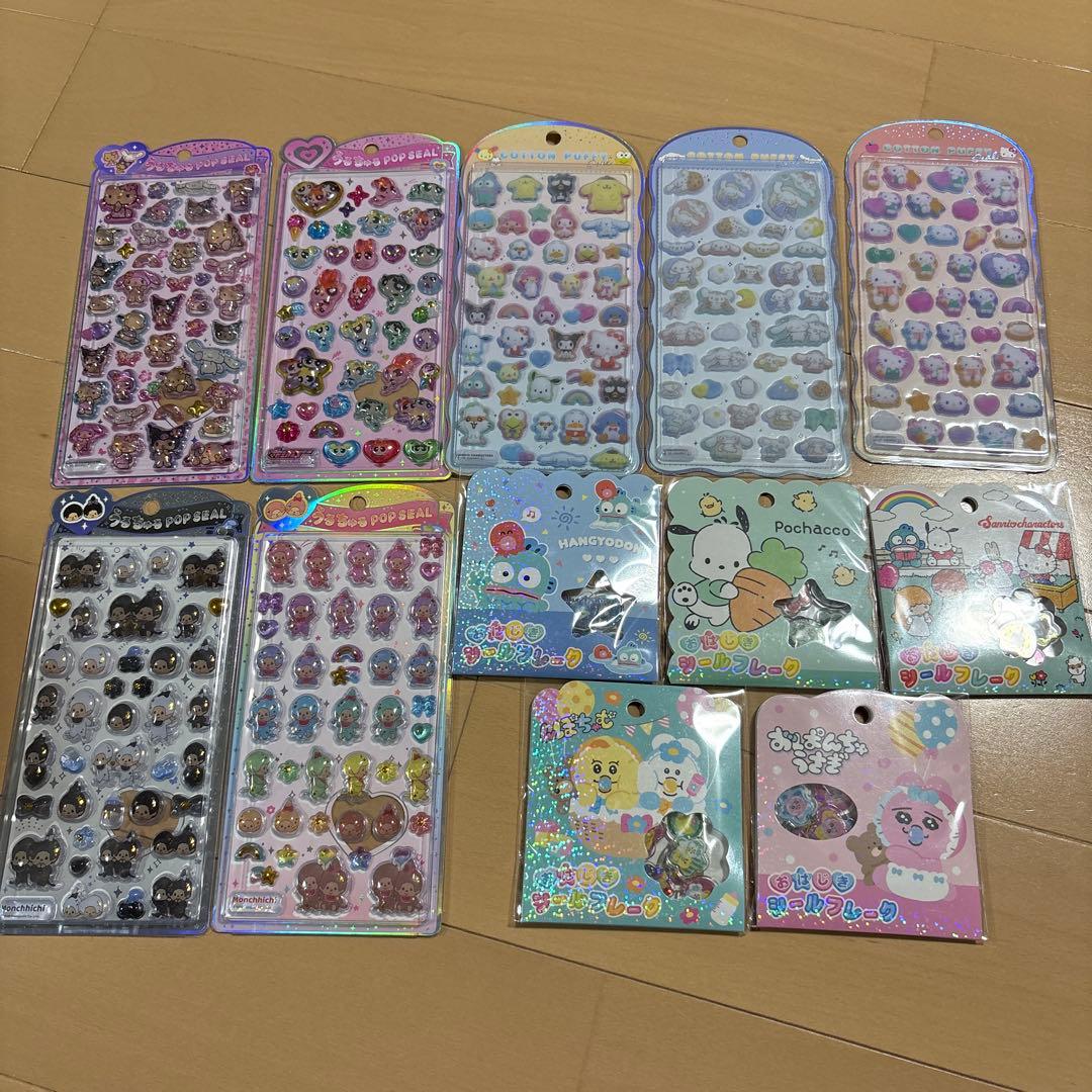 新品　うるちゅるポップシール　サンリオ　サンリオキャラクターズ