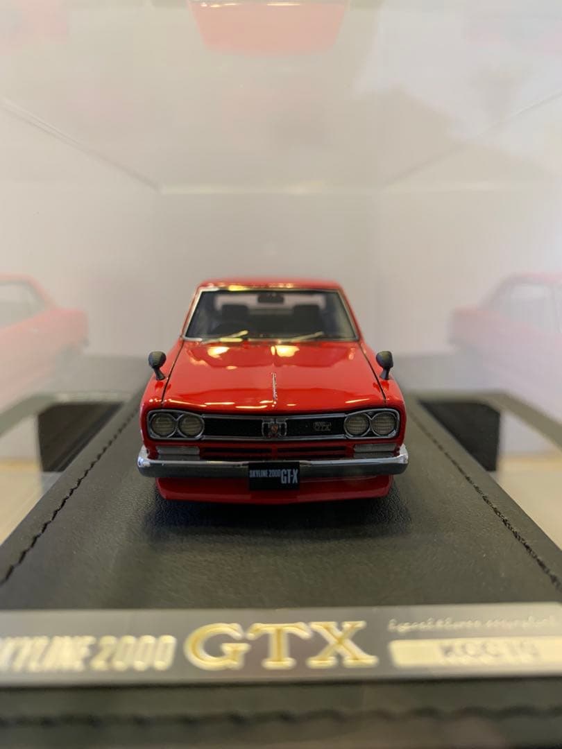 イグニッションモデル　1/43 スカイライン　GT-X KGC10 レッド