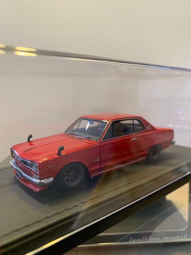 イグニッションモデル　1/43 スカイライン　GT-X KGC10 レッド