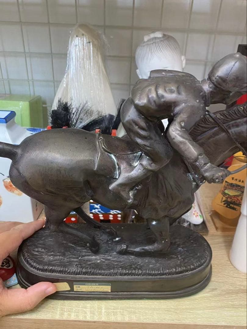 馬 置物 ジョッキー オブジェ 競馬 グッズ ブロンズ