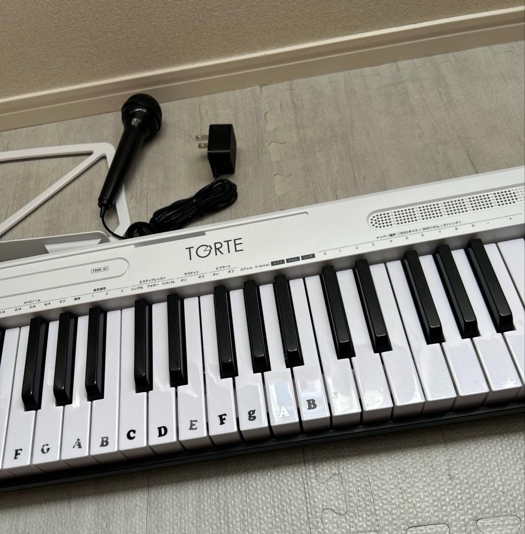 TORTE 電子キーボード 61鍵盤 TSDK-61 300ボイス