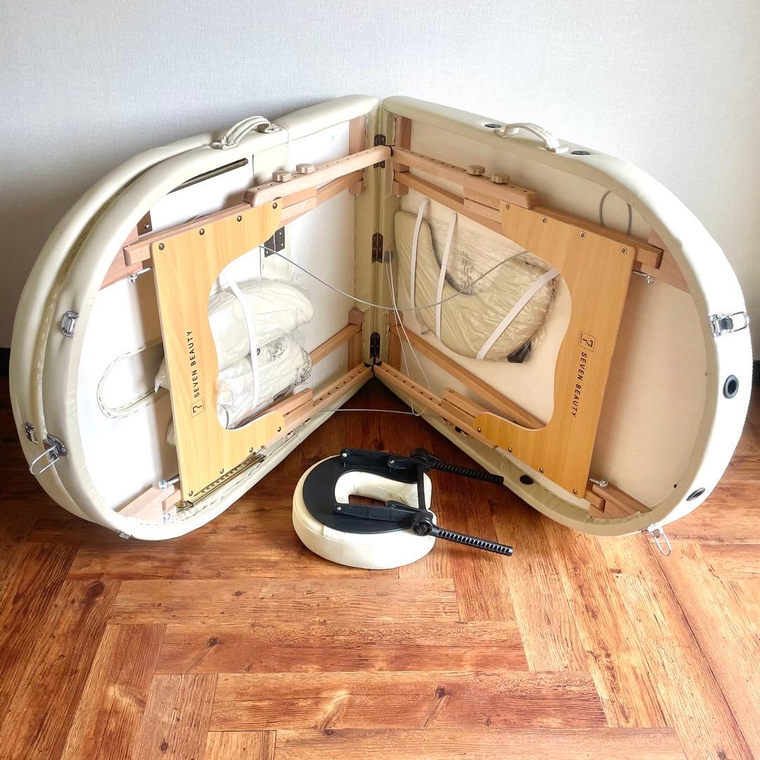 【新品・未使用】セブンビューティー折りたたみ ベッドUU-006アイボリー