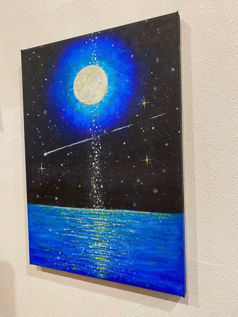 星降る夜に 1 キャンバス　アクリル絵の具