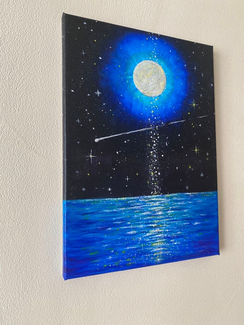 星降る夜に 1 キャンバス　アクリル絵の具
