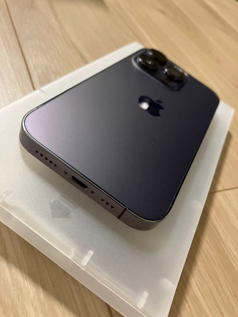 【美品】iPhone14Pro 128GB ディープパープル SIMフリー