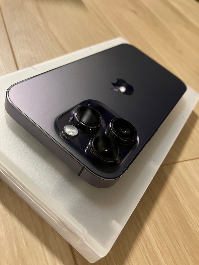 【美品】iPhone14Pro 128GB ディープパープル SIMフリー