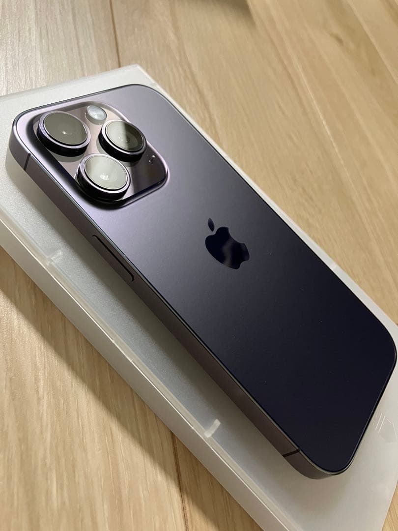 【美品】iPhone14Pro 128GB ディープパープル SIMフリー