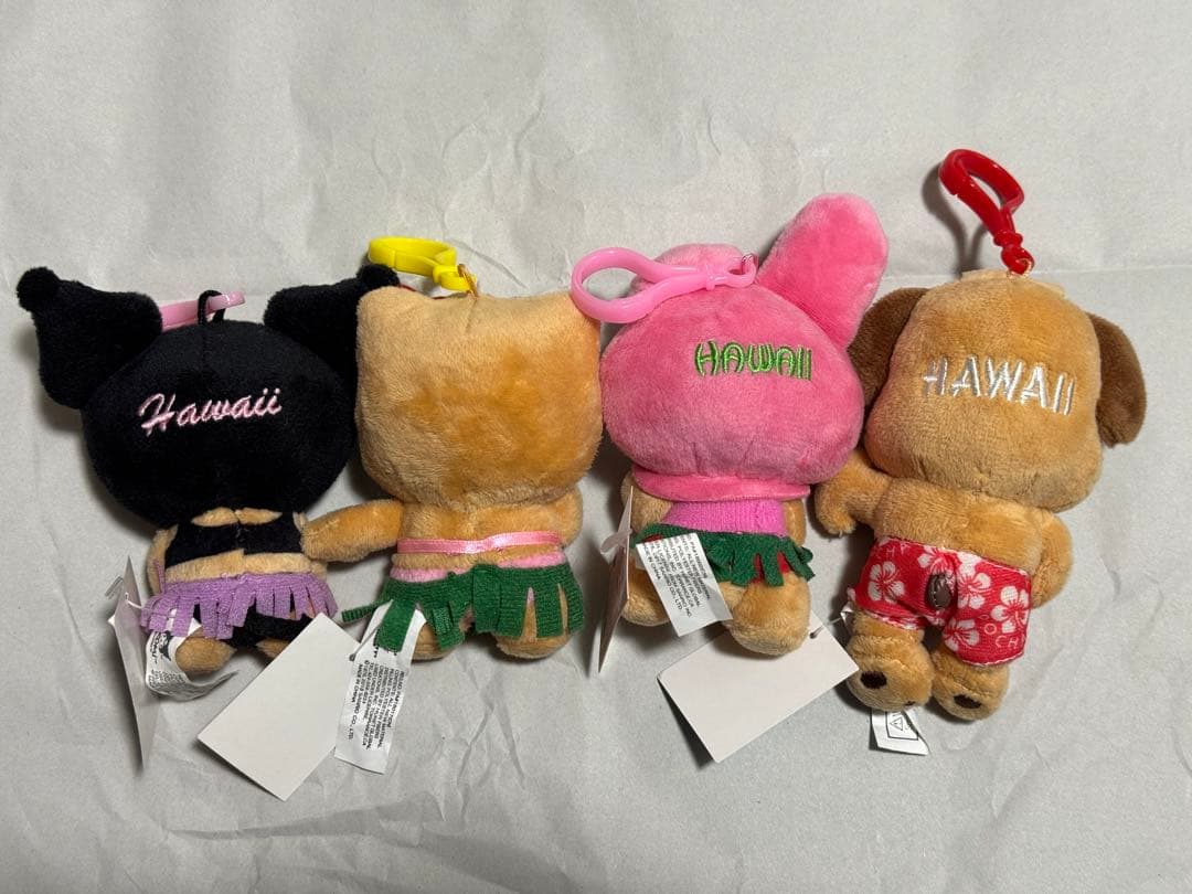 【新品】ハワイ限定　日焼けポチャッコ　マイメロ　クロミ　キティ　4つセット