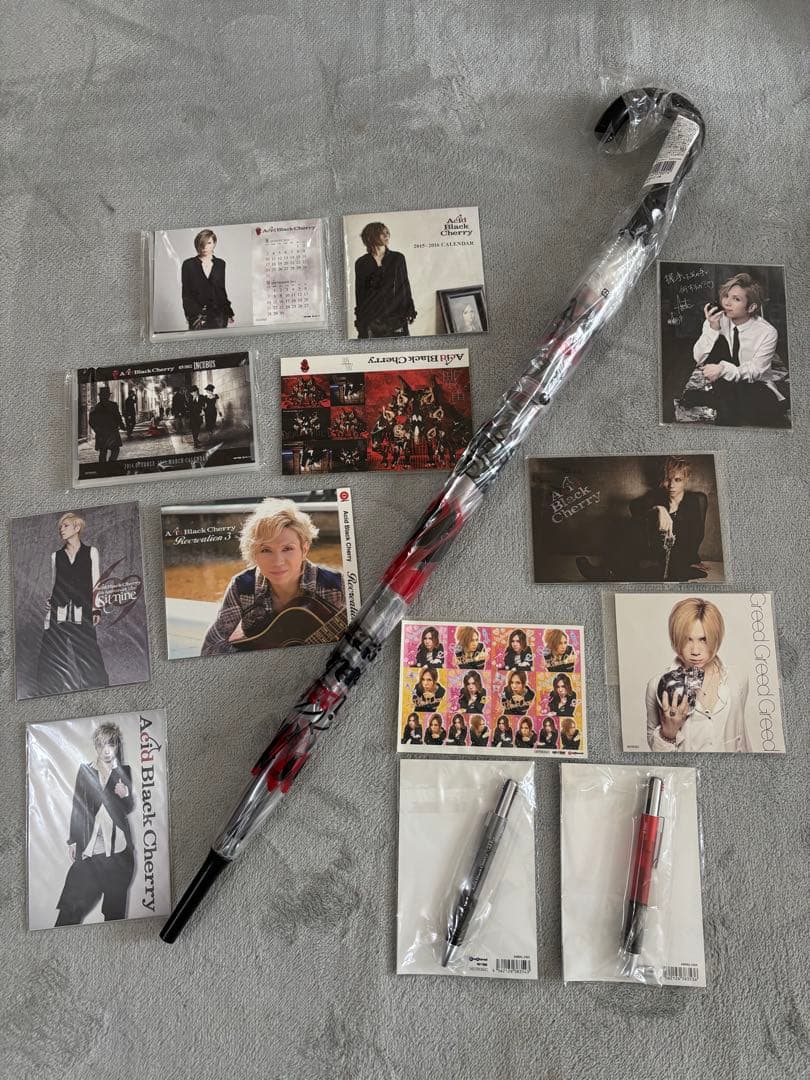 s*w様 Acid Black Cherry ポストカード ボールペン ビニール